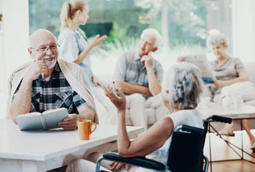 Care home living room