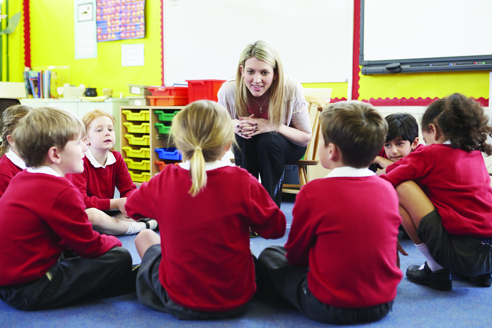 Teacher and children in class